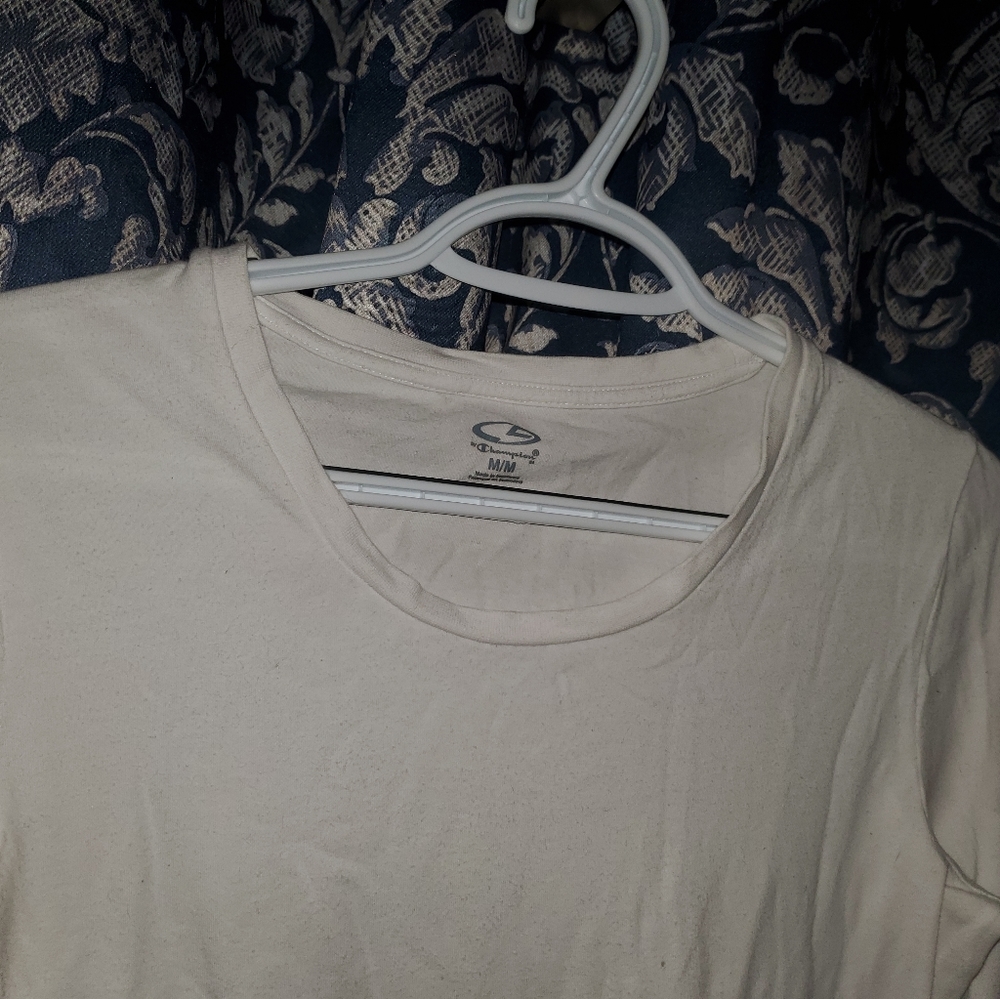 White long sleeve athletic shirt